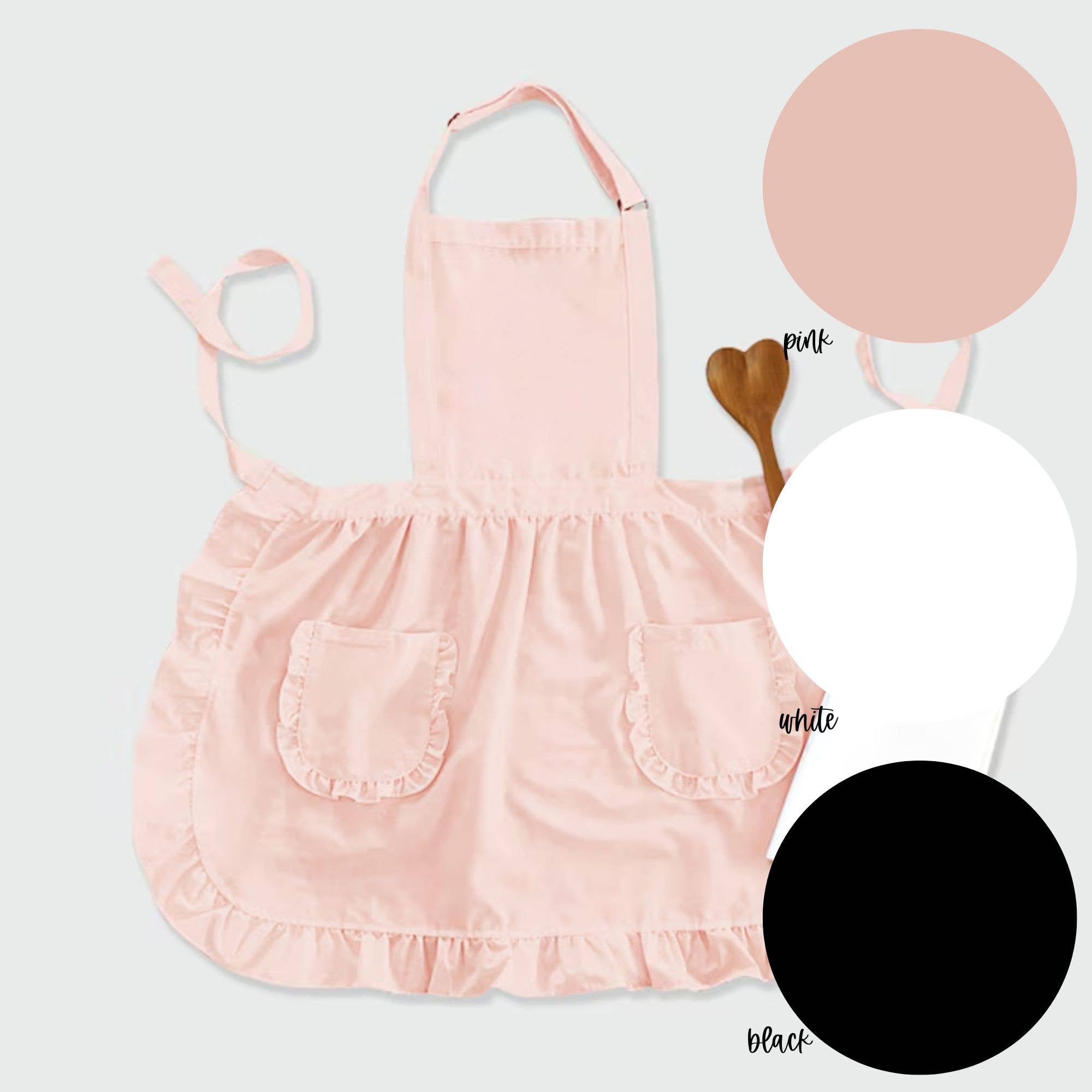 Ruffle Apron Embroidery Blanks
